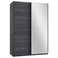 DULAP USI CULISANTE HERNE - gri închis/grafit, Basics, material pe bază de lemn (135/198/64cm) - Modern Living