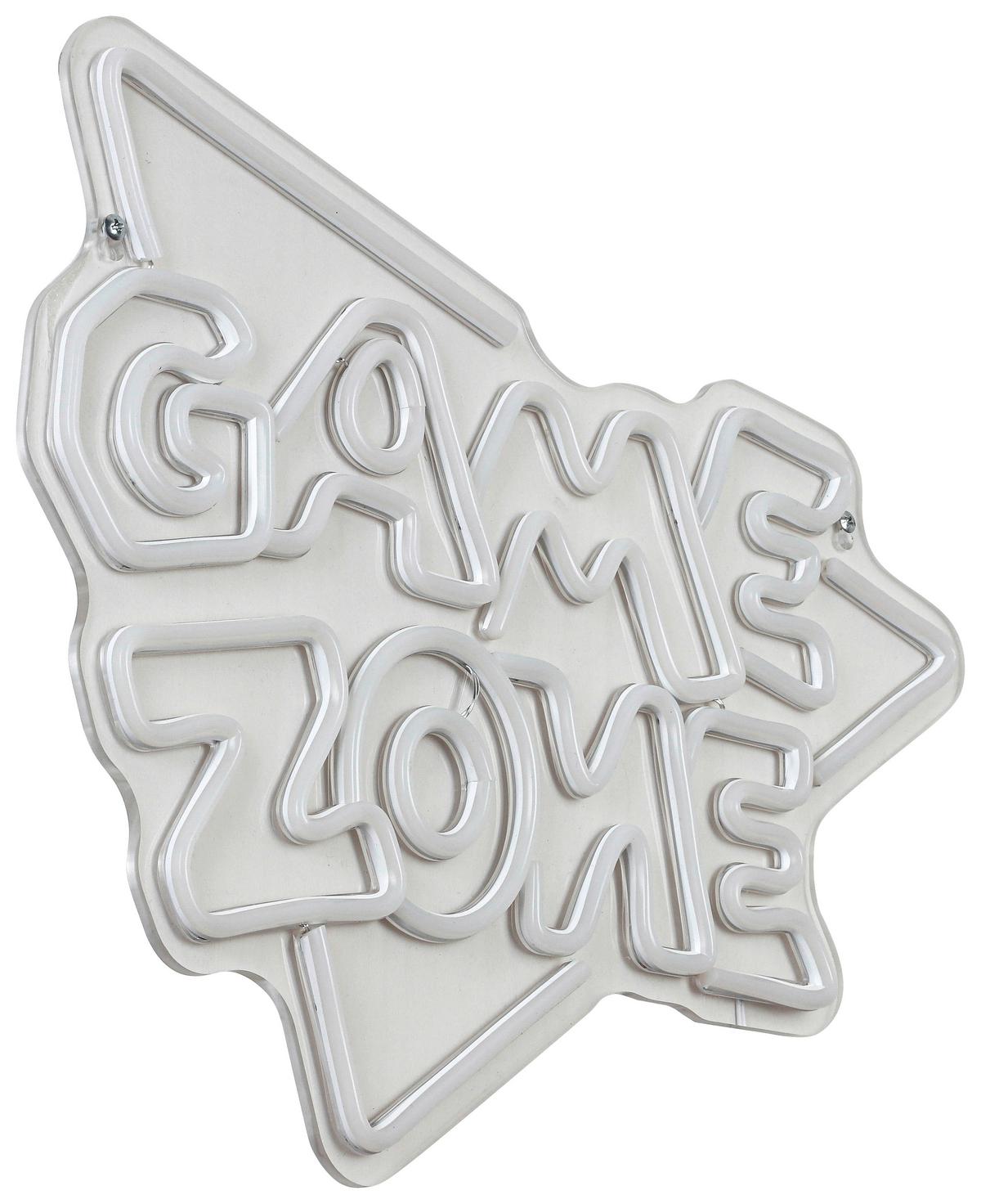 Lampă LED decorativă Zoni - alb/transparent, Modern, plastic (40/32/1cm) - Mömax