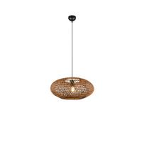 Hängeleuchte Hedda Braun/Schwarz max. 40 Watt - Schwarz/Braun, Natur, Naturmaterialien/Metall (52/150cm) - Trio Leuchten