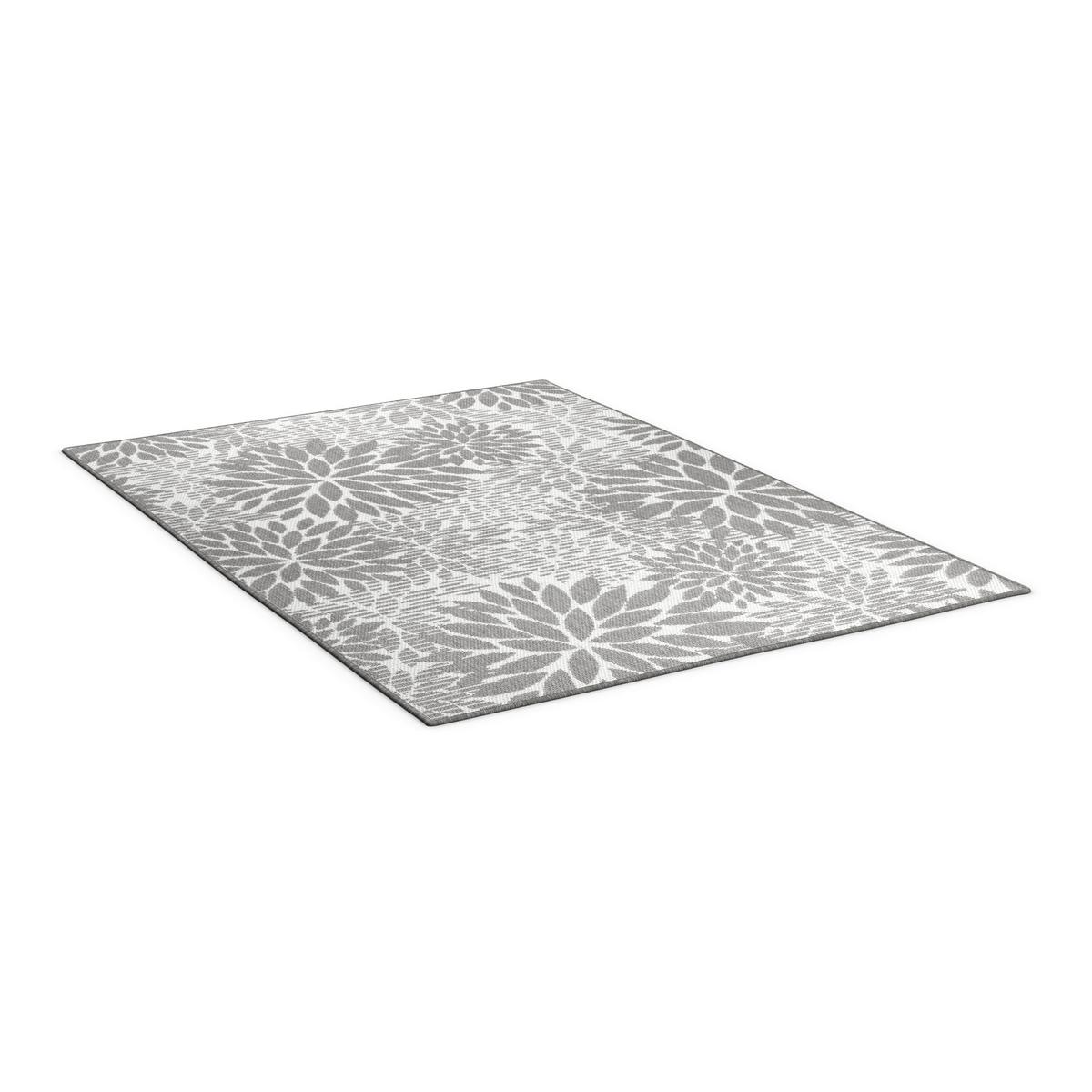 Outdoorteppich Noura Grau/Weiß ca. 160x230 cm - Grau, MODERN, Textil (160/230cm) - Bessagi Garden