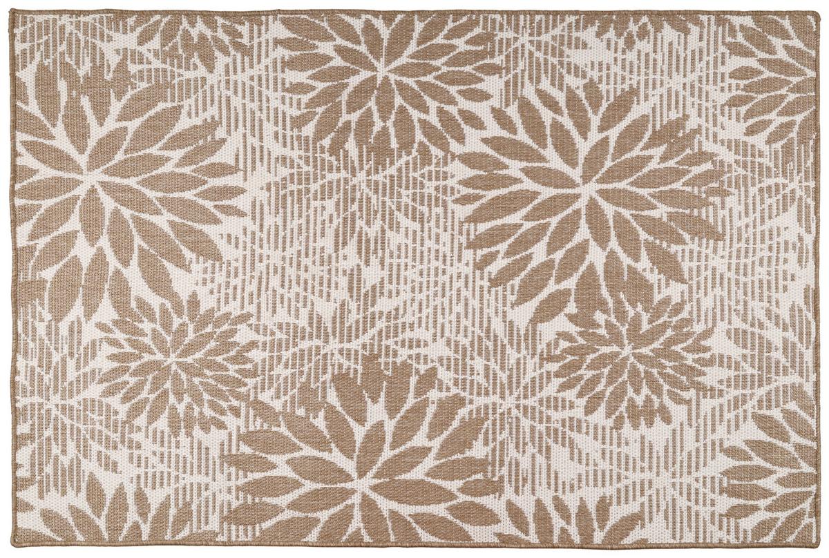 Outdoorteppich Noura Beige/Weiß ca. 160x230 cm - Beige, MODERN, Textil (160/230cm) - Bessagi Garden