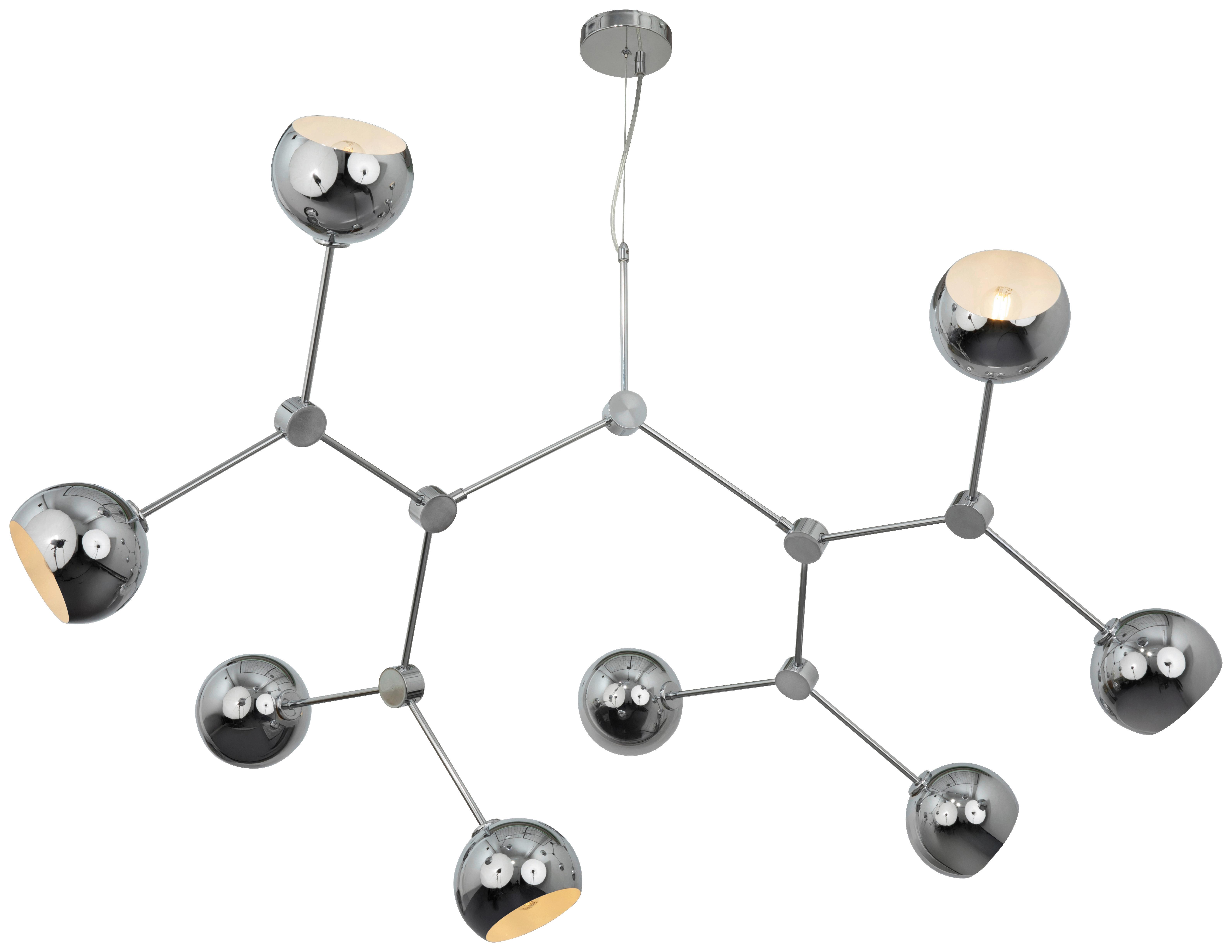 LAMPA WISZĄCA SHARLI - kolor chromowy, Trend, metal (148/110/159cm) - Novel