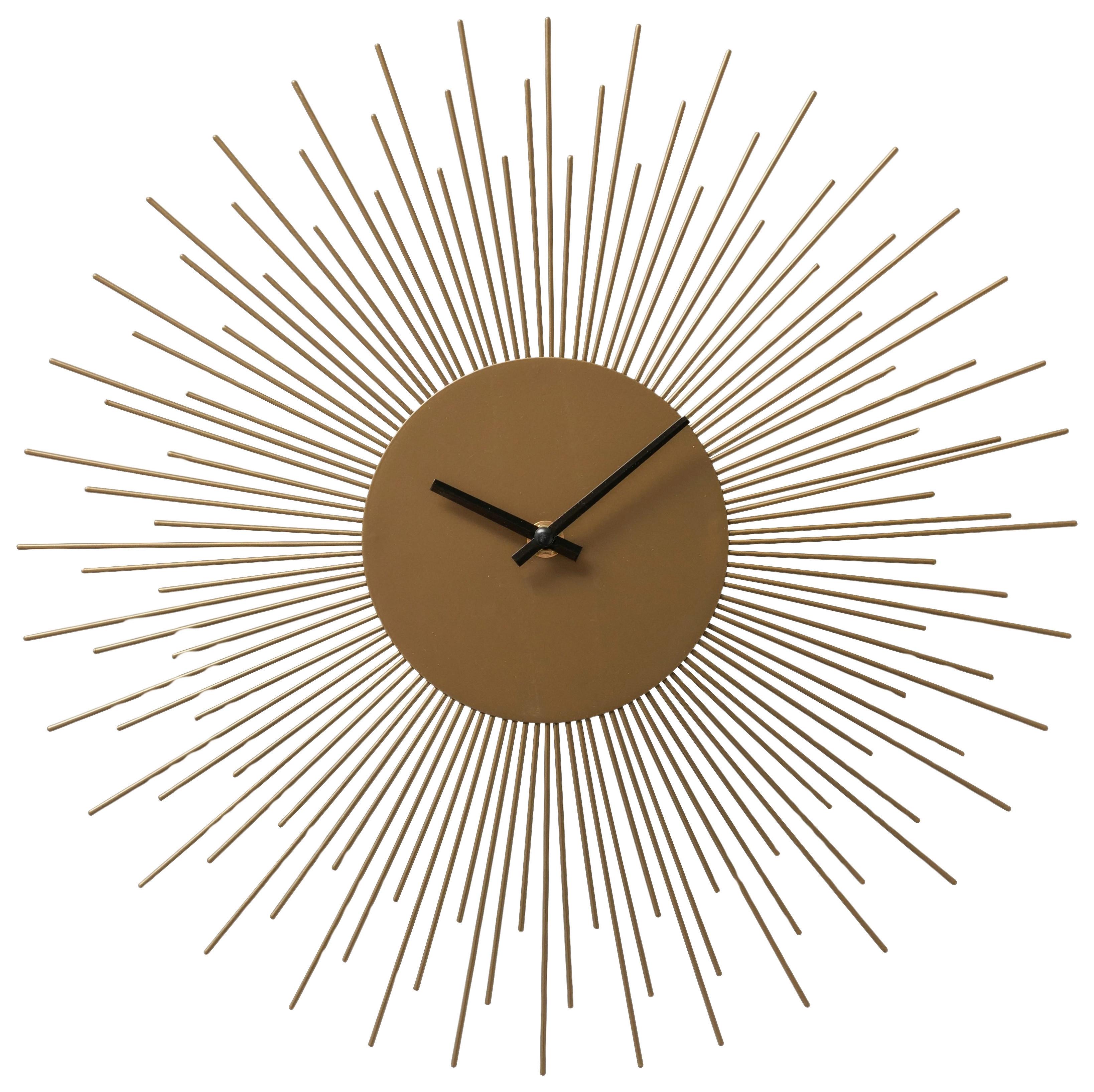 Wanduhr Groval I Goldfarben Ø ca. 40cm - Goldfarben, Basics, Metall (40cm) - Mömax