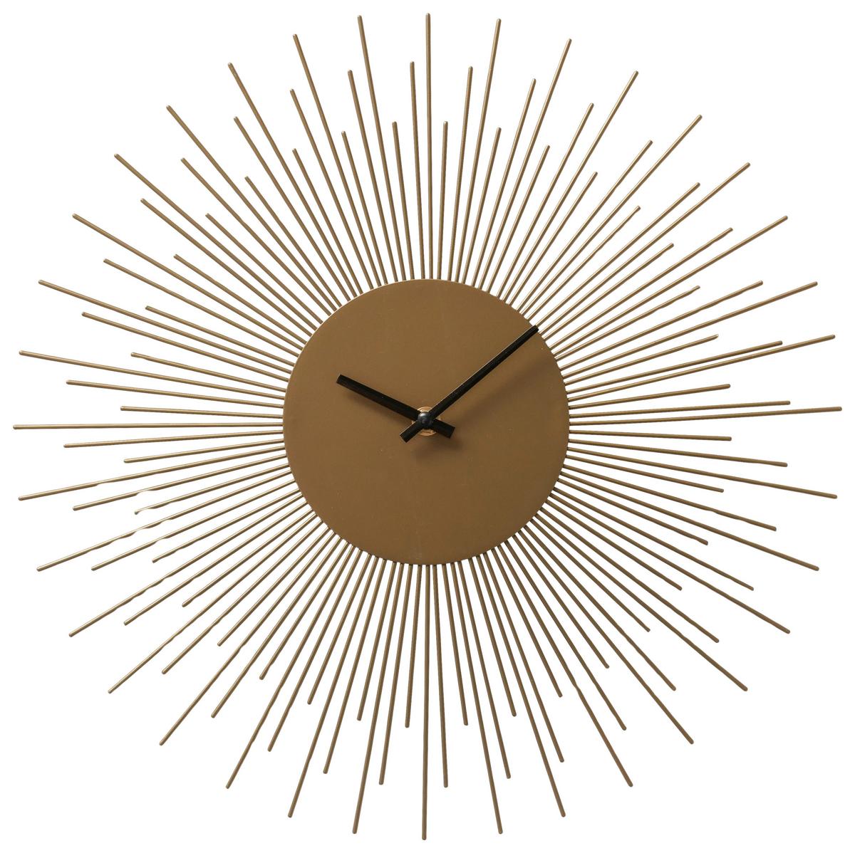 Wanduhr Groval I Goldfarben Ø ca. 40cm - Goldfarben, Basics, Metall (40cm) - Mömax