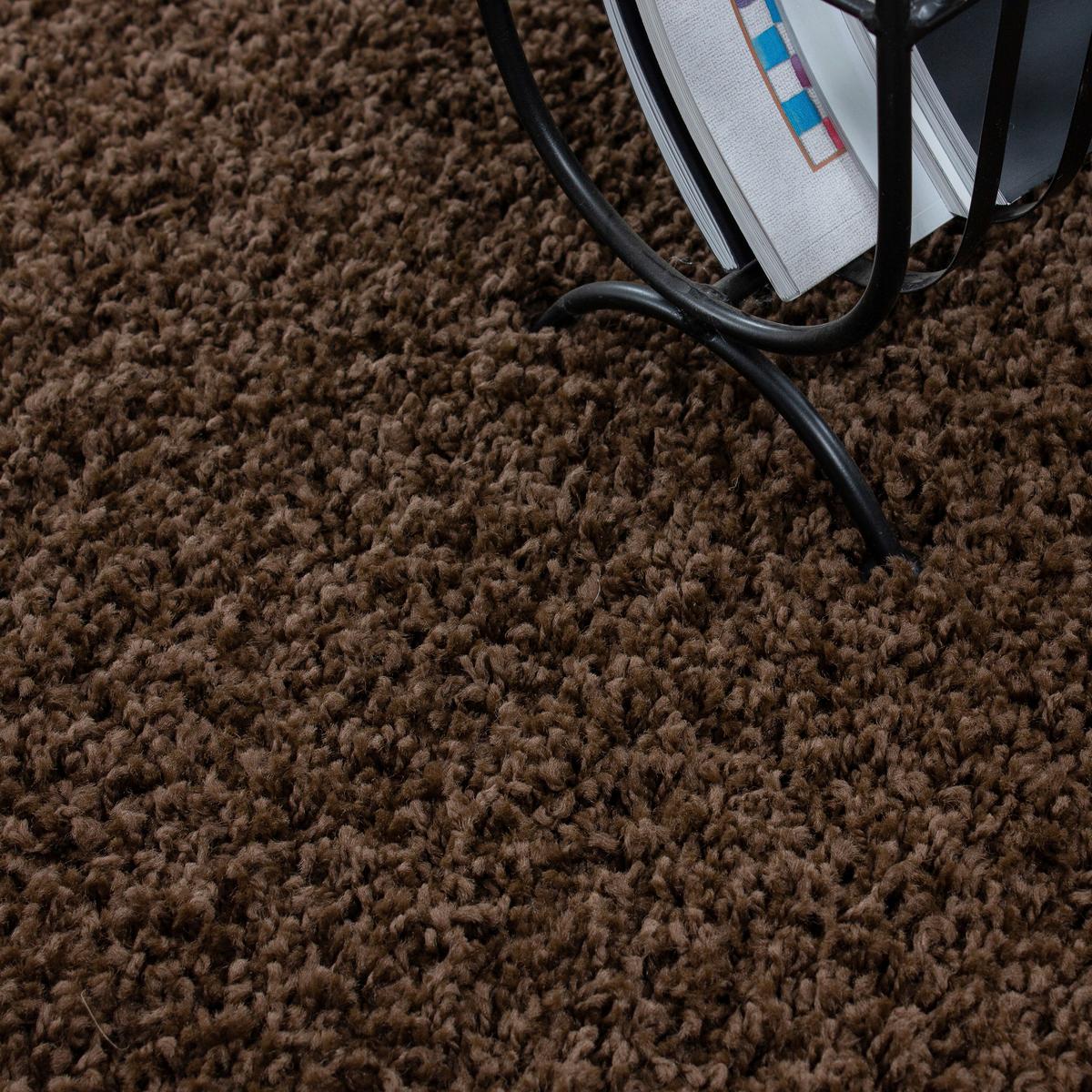 Hochflorteppich Life Brown Braun ca. 240x340cm - Braun, KONVENTIONELL, Textil (240/340cm) - Novel