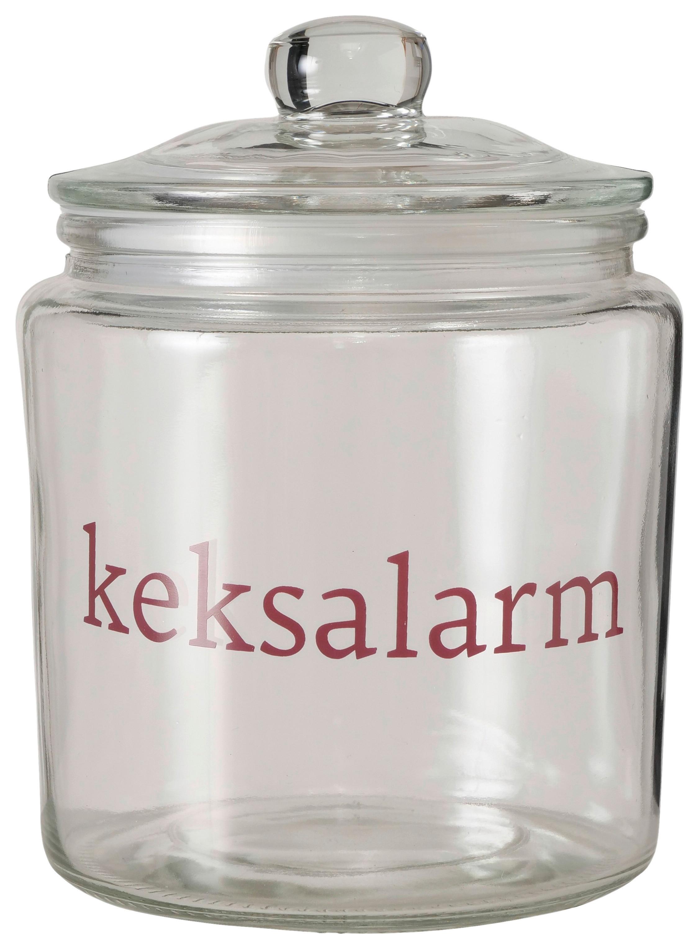 Dekodose Naemi Rot/Transparent - Transparent/Rot, KONVENTIONELL, Glas (12/16cm) - Mömax