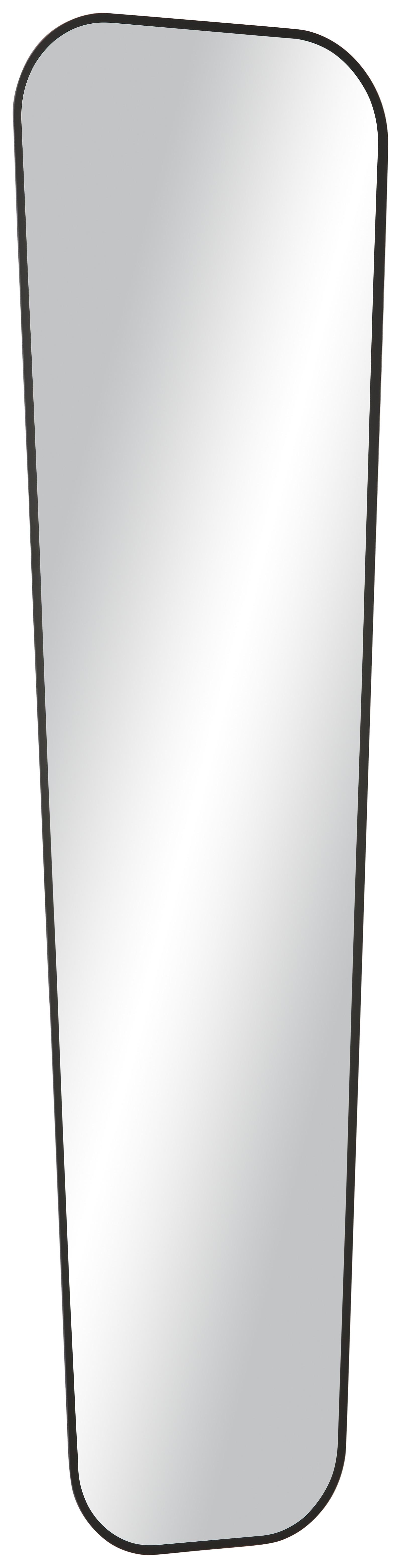 Spiegel in Schwarz - MODERN, Glas (35/125cm) - Modern Living