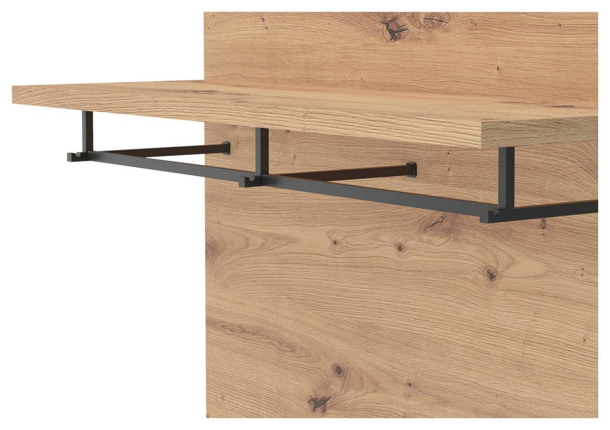 Garderobni Panel Turino, Barva Hrasta - Moderno, leseni material (86/101/29,6cm)