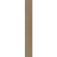 Akustikpaneel Eiche/Hellbraun - Hellbraun, KONVENTIONELL, Holzwerkstoff/Kunststoff (250/30/1.1cm) - Novel