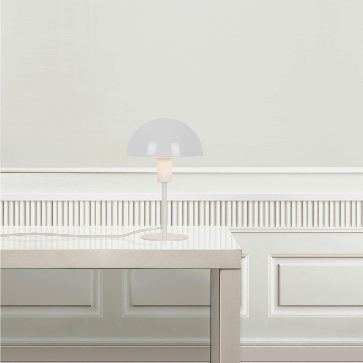 LAMPA STOŁOWA 2213745001 ELLEN MINI WEISS - biały, Design, metal (16/25cm)