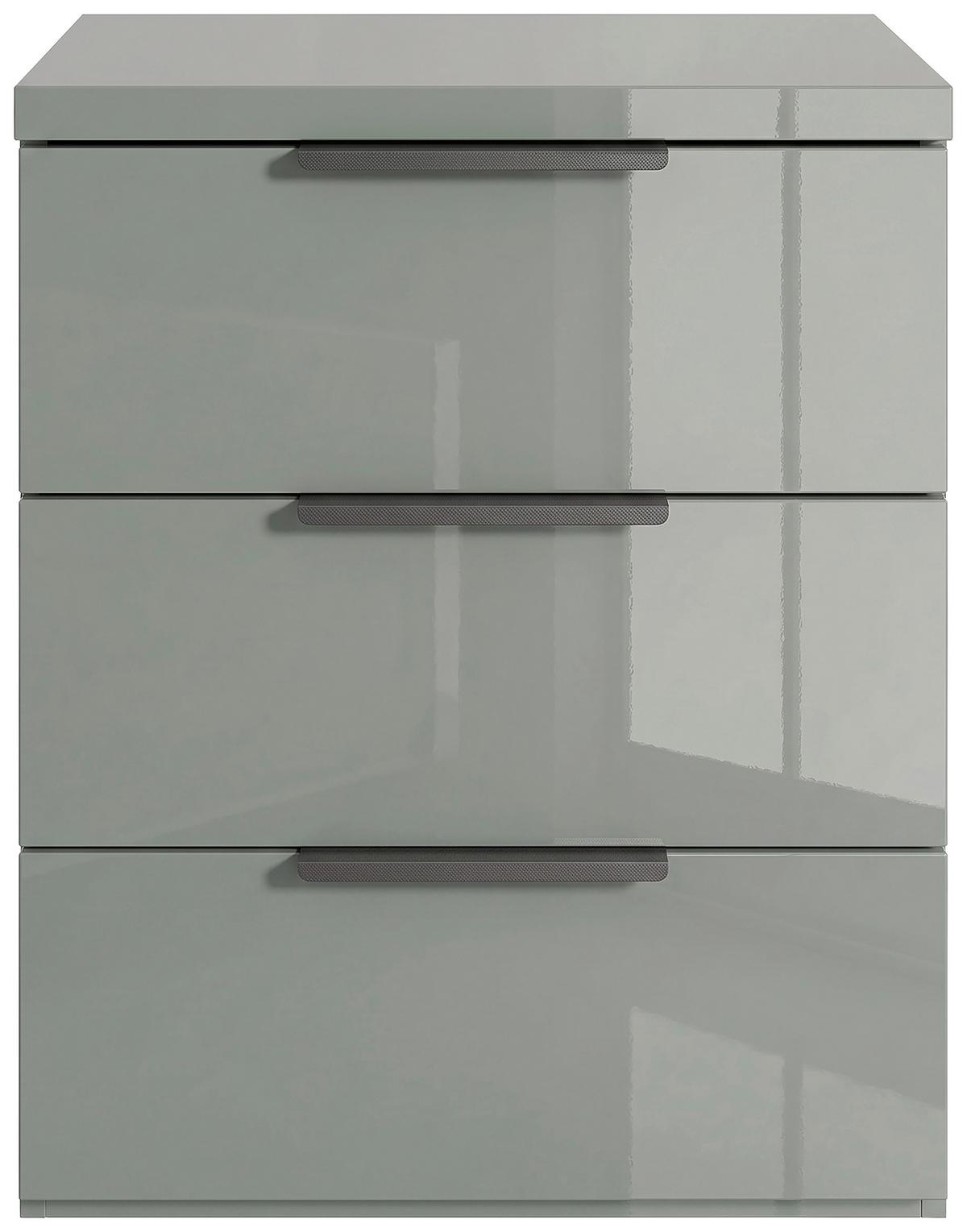 Nachtkästchen Mundi Grün/Kaschmir - Kaschmir/Anthrazit, MODERN, Holzwerkstoff (49/63,5/40cm) - Mömax