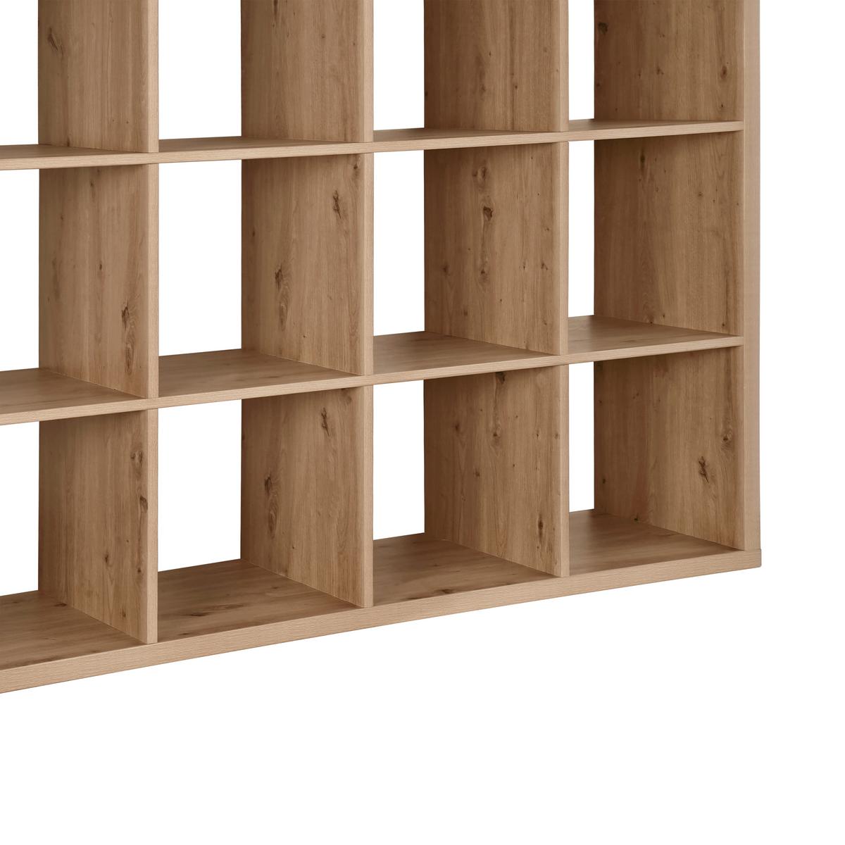Raumteiler Style Flex Eiche Artisan - Eiche Artisan, KONVENTIONELL, Holzwerkstoff (142/145/39cm) - Based