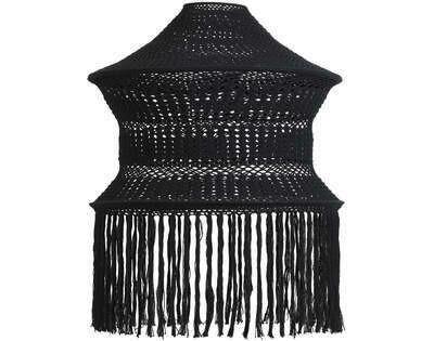 ABAŻUR 2945412 - czarny, Trend, tkanina (60/82cm) - Light & Living