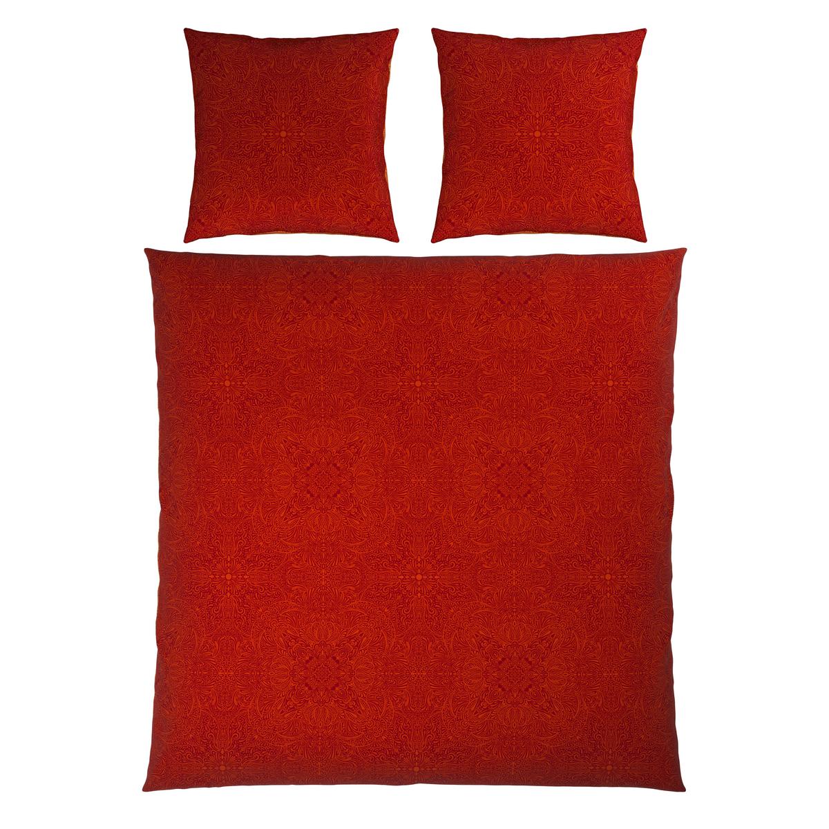 Bettwäsche Bella Wende XXL Rot ca. 200x200cm - Rot, MODERN, Textil (200/200cm) - Mömax