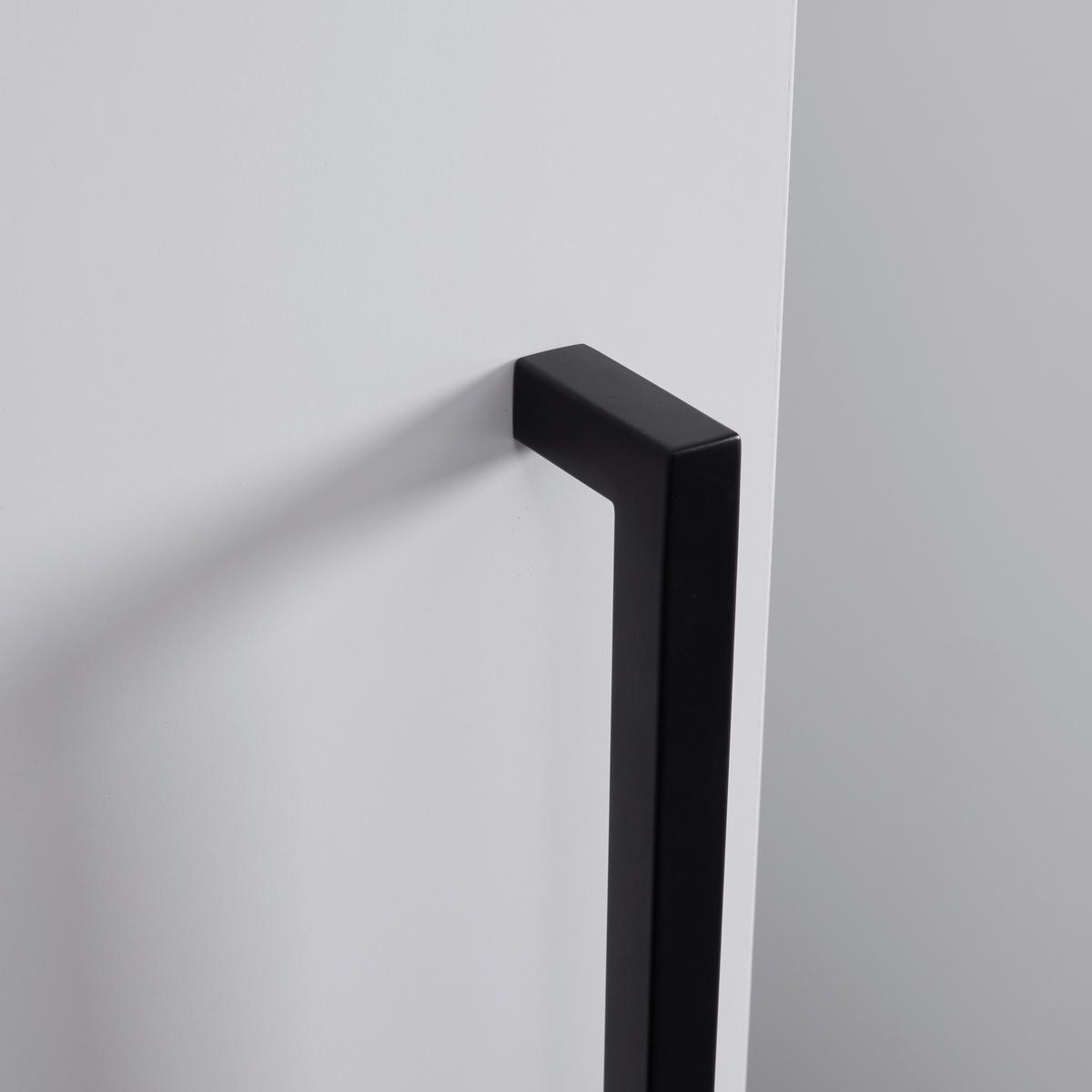 Unterschrank Marianne Weiß ca. 30x84x35 cm - Schwarz/Weiß, MODERN, Holzwerkstoff/Kunststoff (30/84/35cm) - Bessagi Home