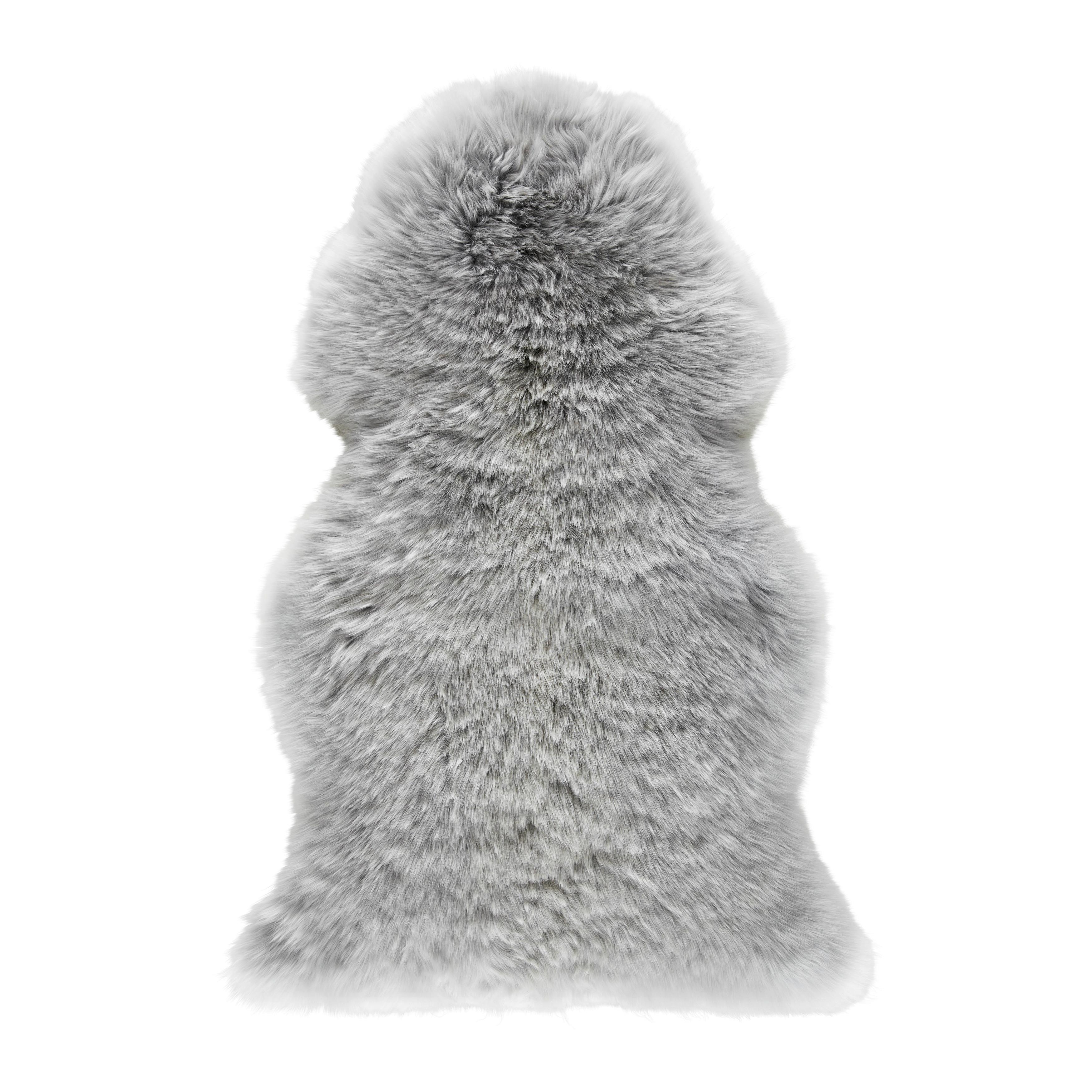 Schaffell Daciano in Silberfarben - Silberfarben, MODERN, Fell (95/60cm) - Bessagi Home