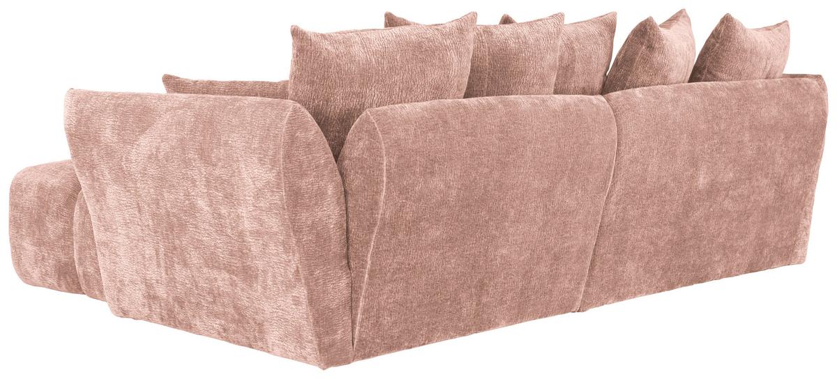 Kutna Garnitura Cammellio - ružičasta/crna, Moderno, tekstil (296/189cm) - Mömax