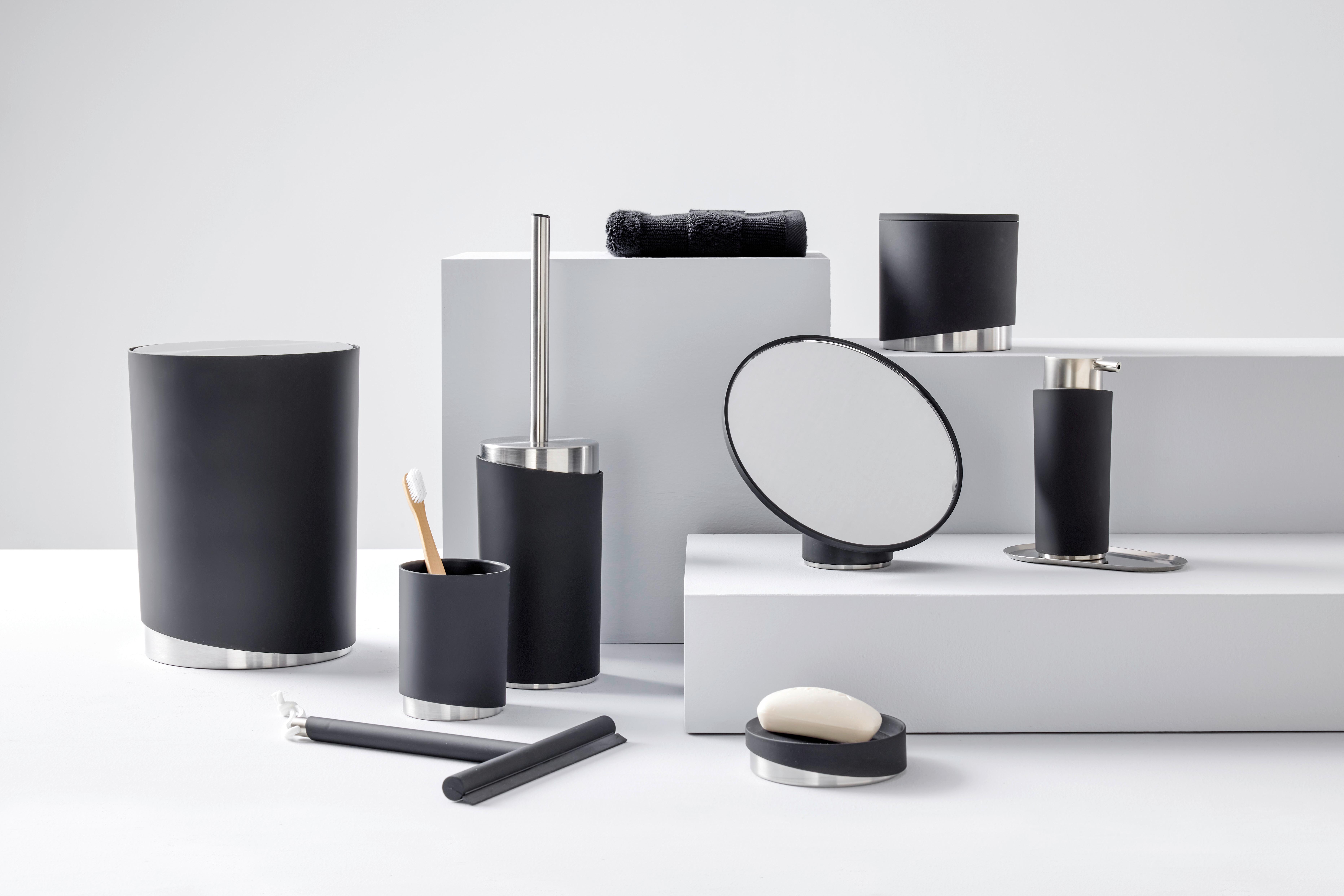 Racletă pentru duș CHRIS - negru, Modern, plastic (20,3/21,5/1,8cm) - Mömax