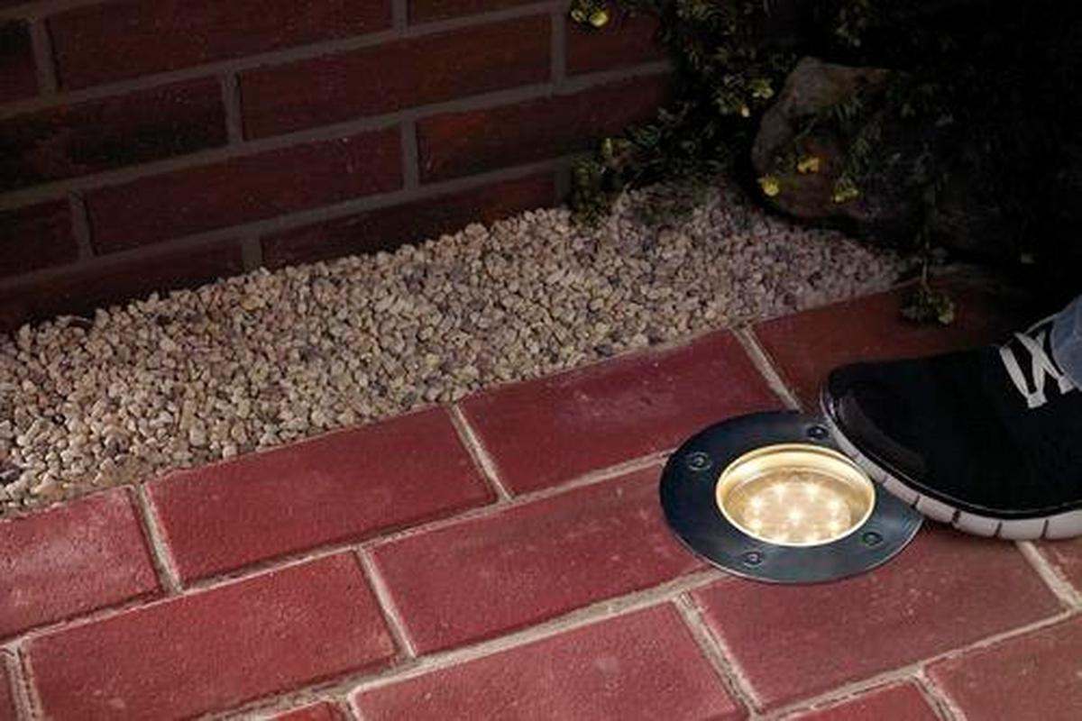 LED-Außenleuchte Floor LED in Edelstahlfarben max. 1,2 W - Edelstahlfarben, Basics, Metall (11cm) - Paulmann