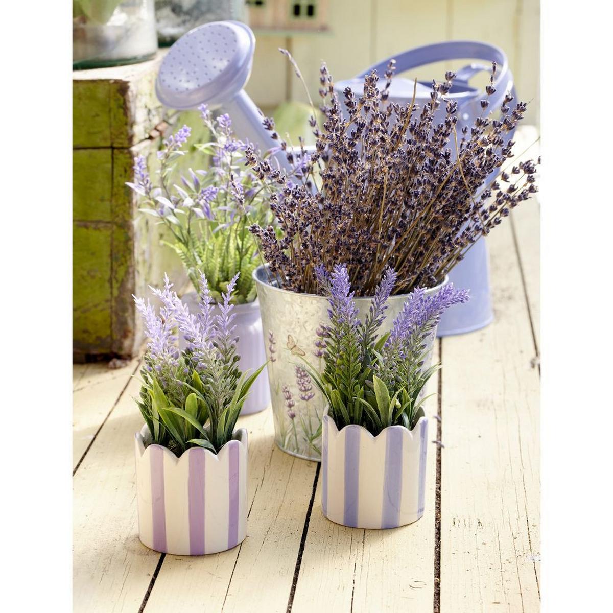 Biljka Umjetna Lavy Ø/v: 7x18cm - ljubičasta, Basics, plastika (7/18cm)