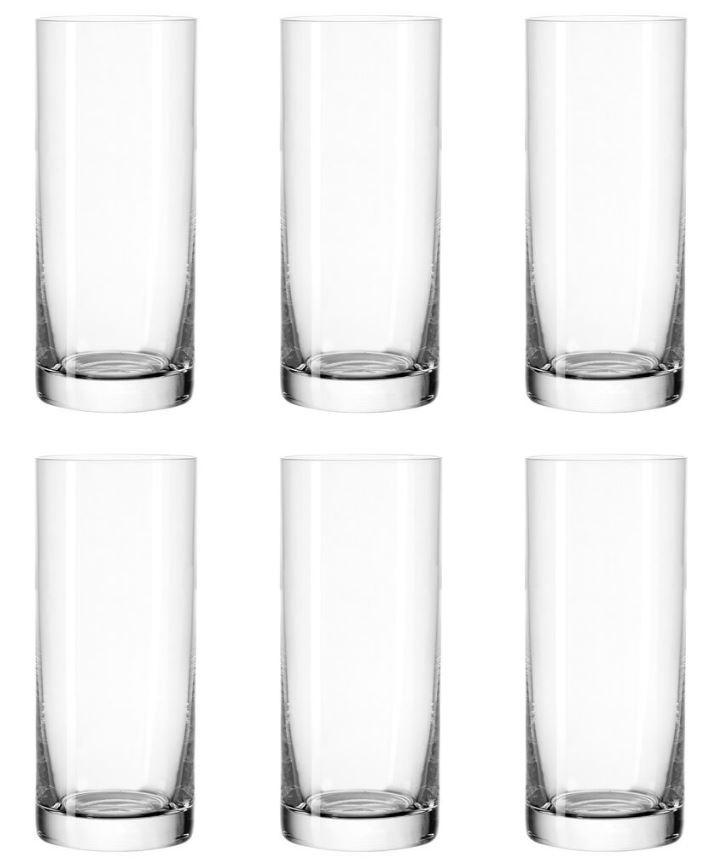 KOMPLET SZKŁA STOŁOWEGO 039616 - przejrzysty, Basics, szkło (6,4/14,5/6,4cm) - Leonardo