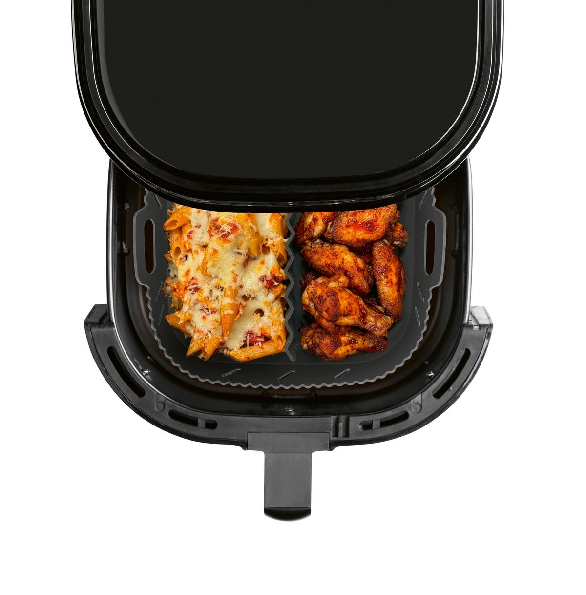 Silikonform für Fritteuse Anthrazit ca. 4l - Anthrazit, KONVENTIONELL, Kunststoff (21/21/8cm)