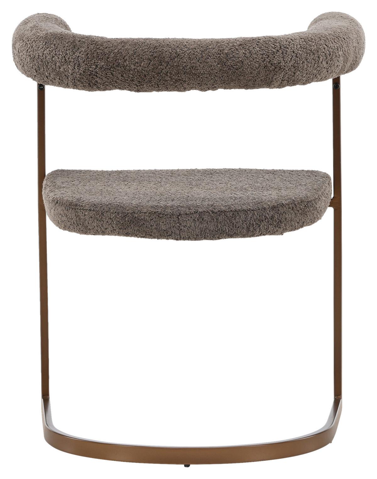 STUHL-SET MORNING - Braun/Grau, Design, Textil/Metall (65/75/54cm) - Livetastic