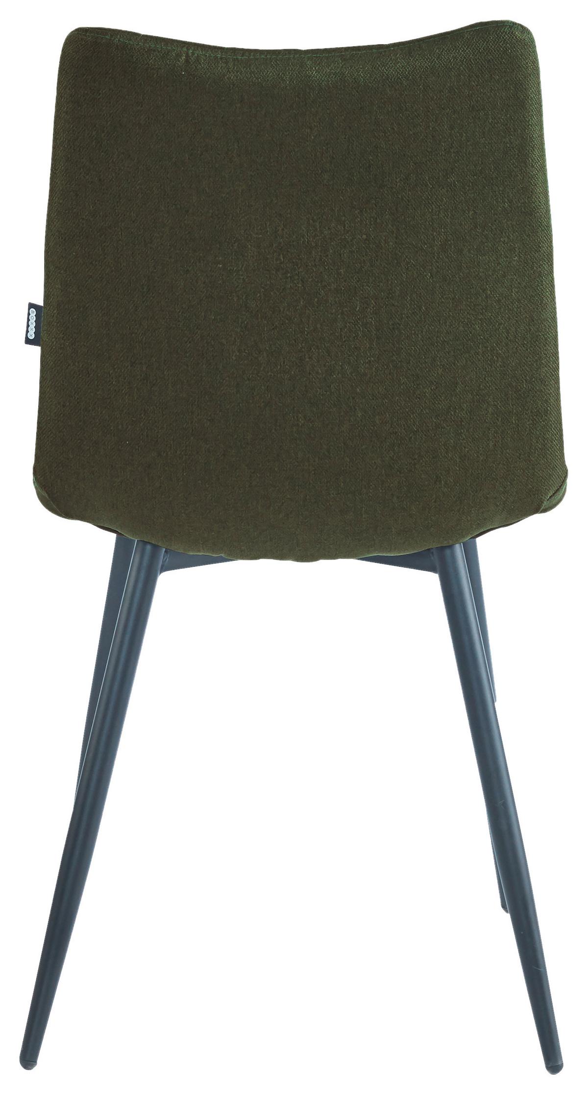 KRZESŁO COURTNEY - zielony/czarny, Design, metal/tkanina (45/89/58cm) - Boxxx