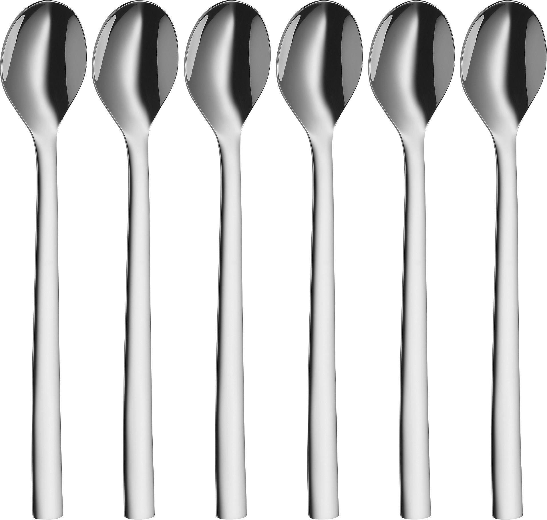 ZESTAW ŁYŻEK DO MACCHIATO 1291396046 WMF - kolor stalowy, Basics, metal (19cm) - WMF