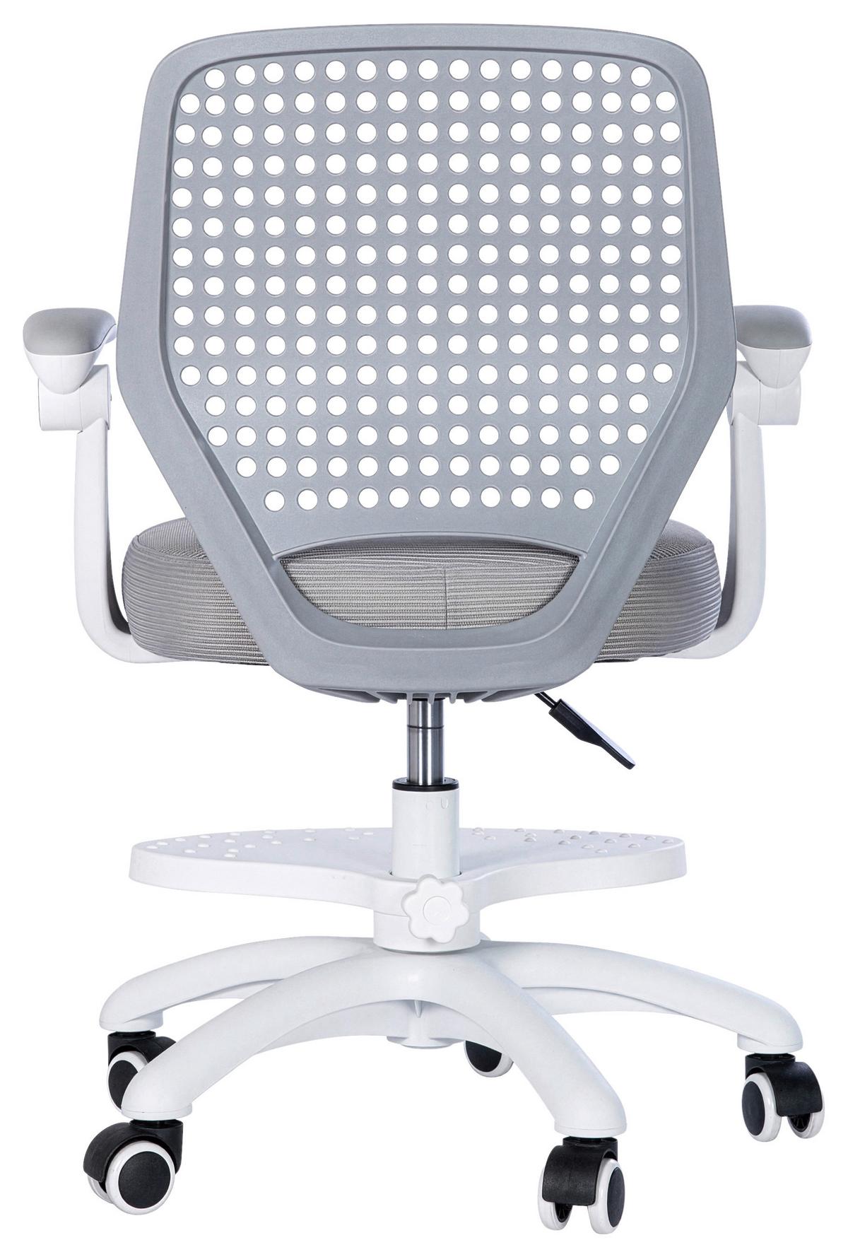Ifjúsági Forgószék Smart Grow - világosszürke/fehér, Modern, műanyag/faalapú anyag (55/71,5-81,5/45cm) - Roba