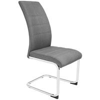 Scaun Donna - culoare crom/gri, Konventionell, metal/textil (42/99/56cm) - Best Price