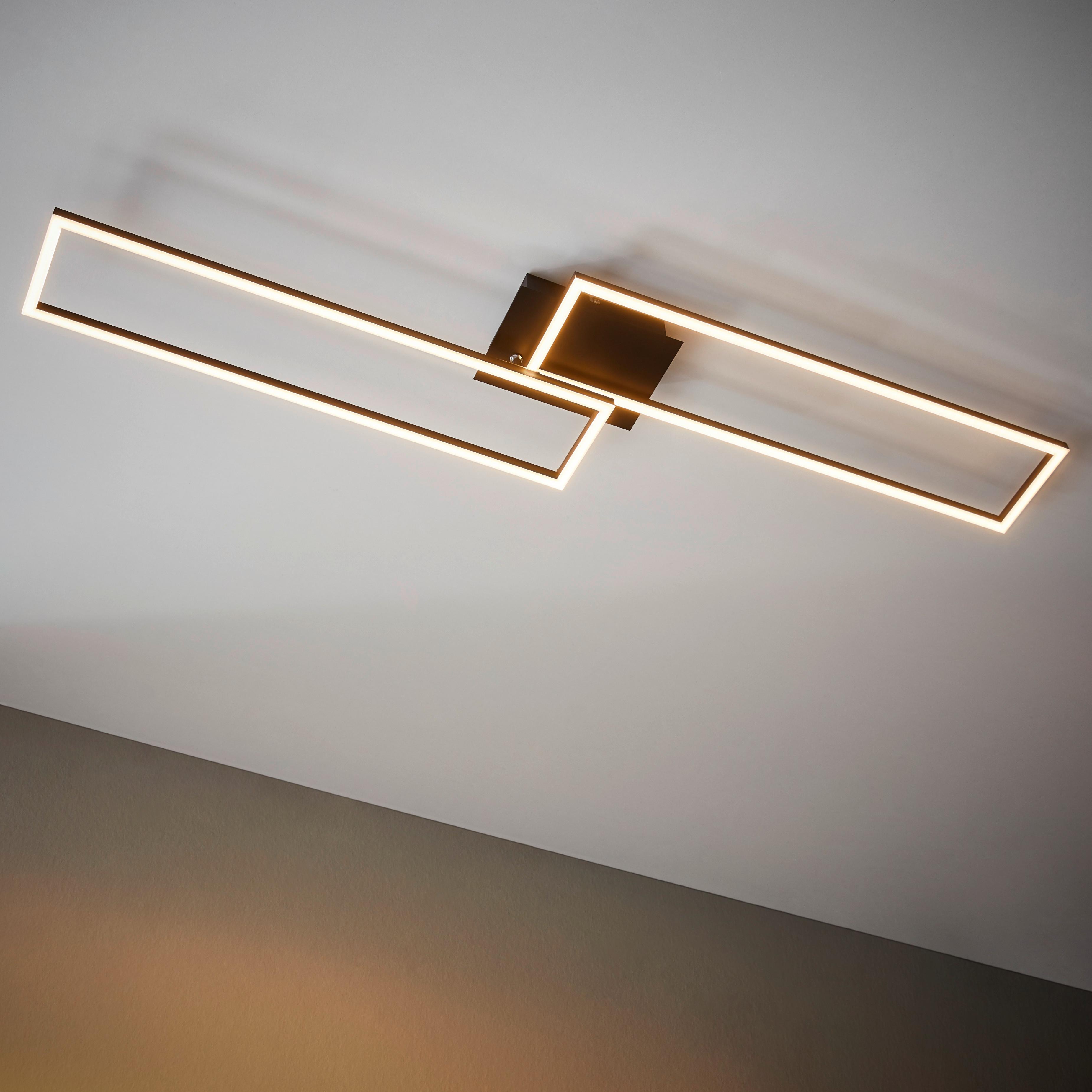 LAMPA SUFITOWA LED FRAME *SBN* - czarny, Trend, tworzywo sztuczne/metal (110/25/8cm) - Novel