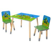 Kindersitzgruppe Minecraft 3-tlg. Grün/Blau - Multicolor, MODERN, Holz/Holzwerkstoff (60kg) - Minecraft