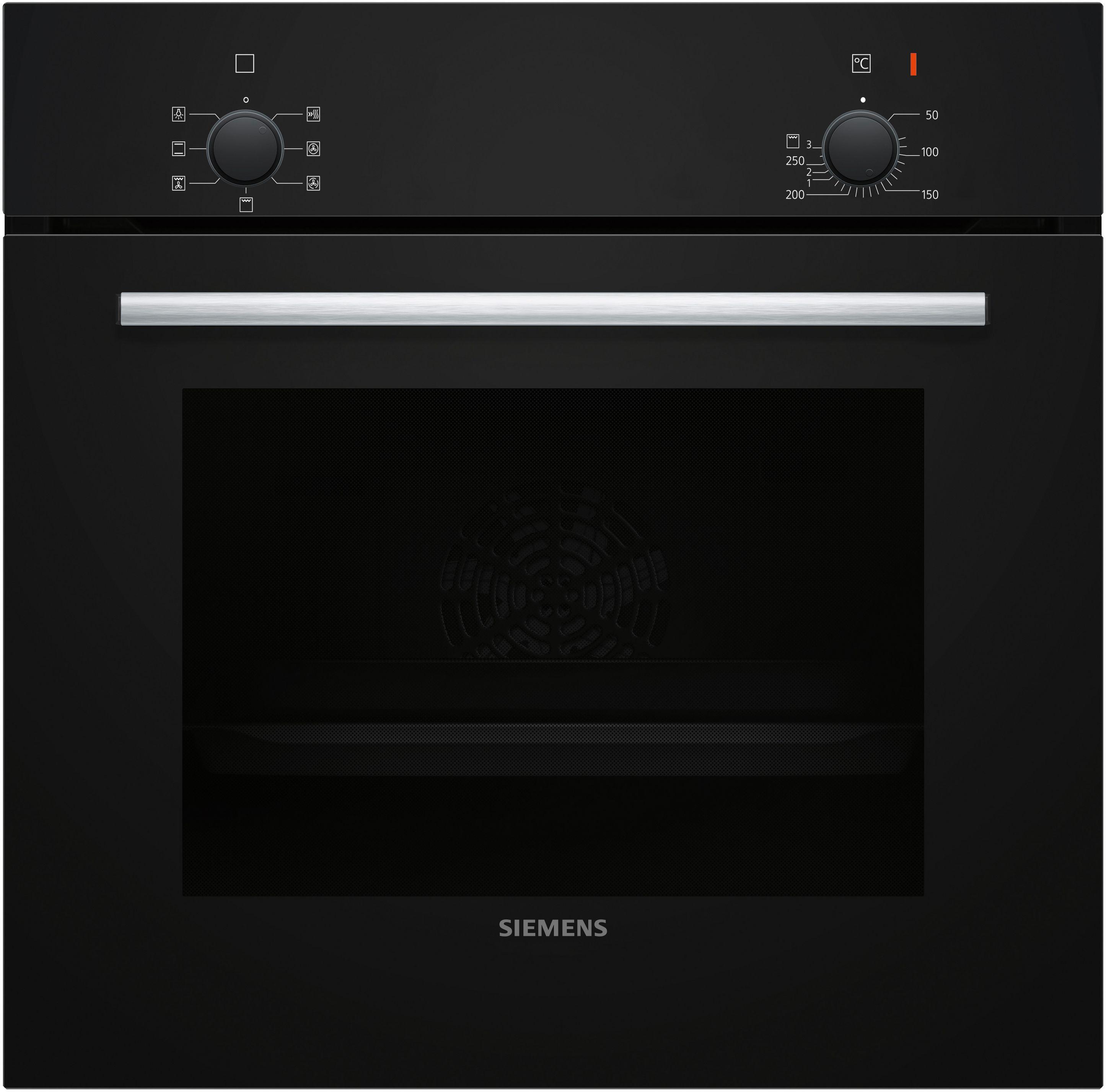 Einbaubackofen HB010FBA0 schwarz/edelstahl - (59,4/59,5/54,8cm) - Siemens