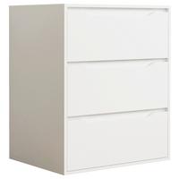 Komoda Malira L, Bela - bela, Design, leseni material (65/78/48cm) - MID.YOU