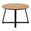SOFFBORD BRAVA -BASED- - svart/naturfärgad, Modern, metall/trämaterial (70/45cm) - Based