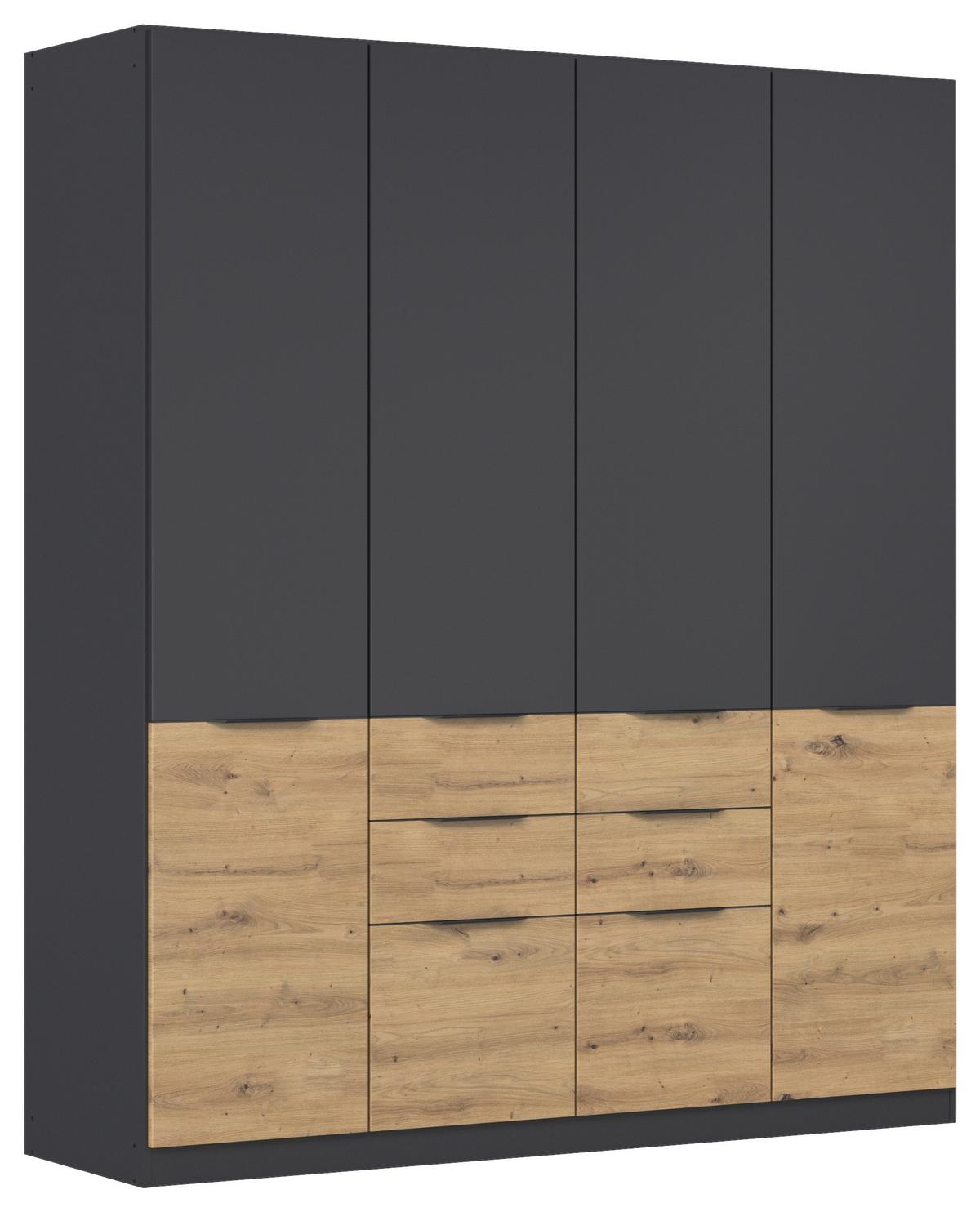 DULAP MAX-EXTRA - stejar Artisan/gri, Konventionell, material pe bază de lemn (181/210/54cm) - Modern Living