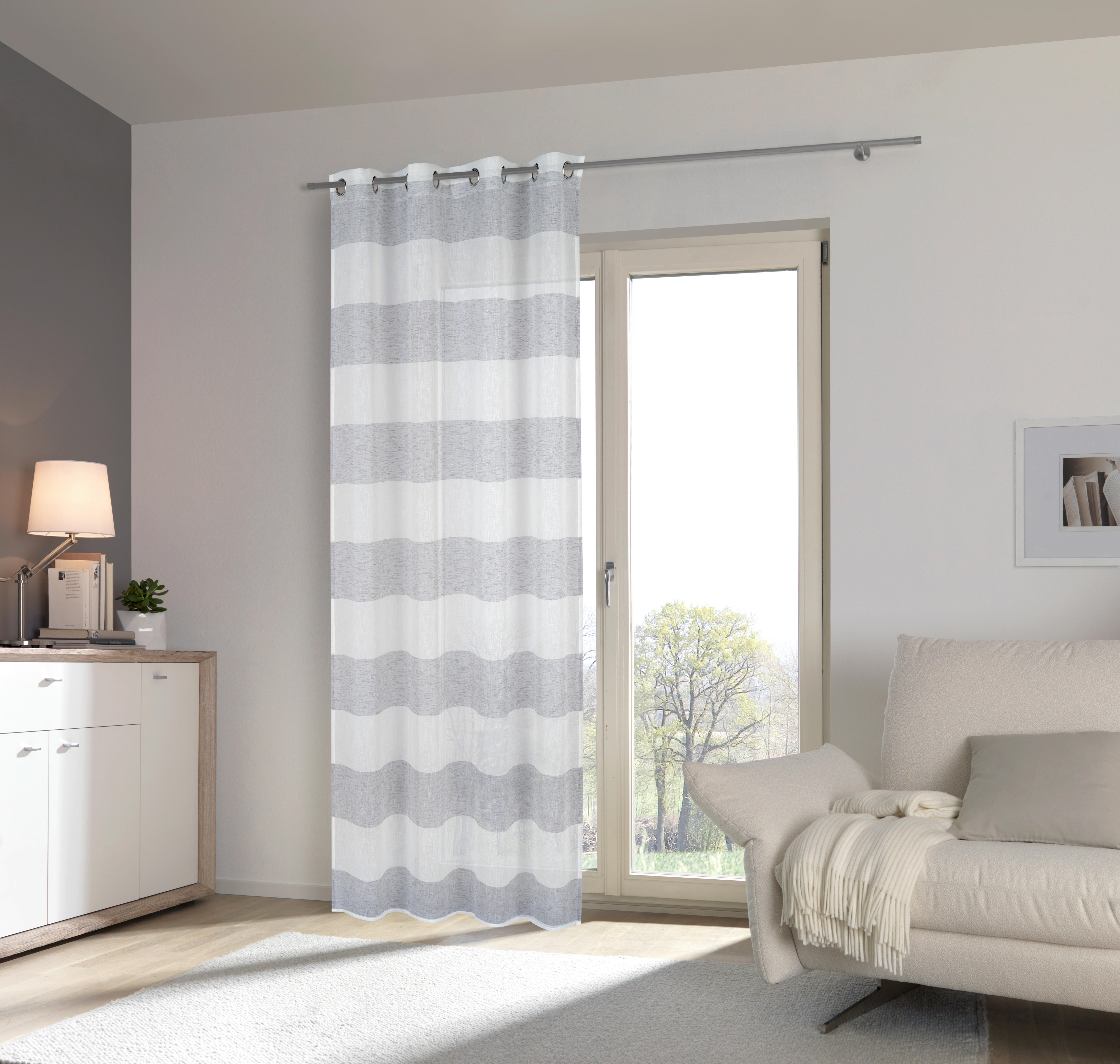 ZASŁONA NA PRZELOTKACH HENDRIK - szary, Design, tkanina (140/245cm) - Esposa