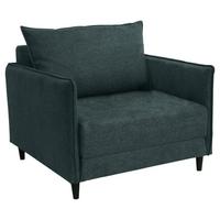 Schlafsessel Duke in Grün aus Webstoff - Schwarz/Grün, MODERN, Textil (88/71/94cm) - Mömax