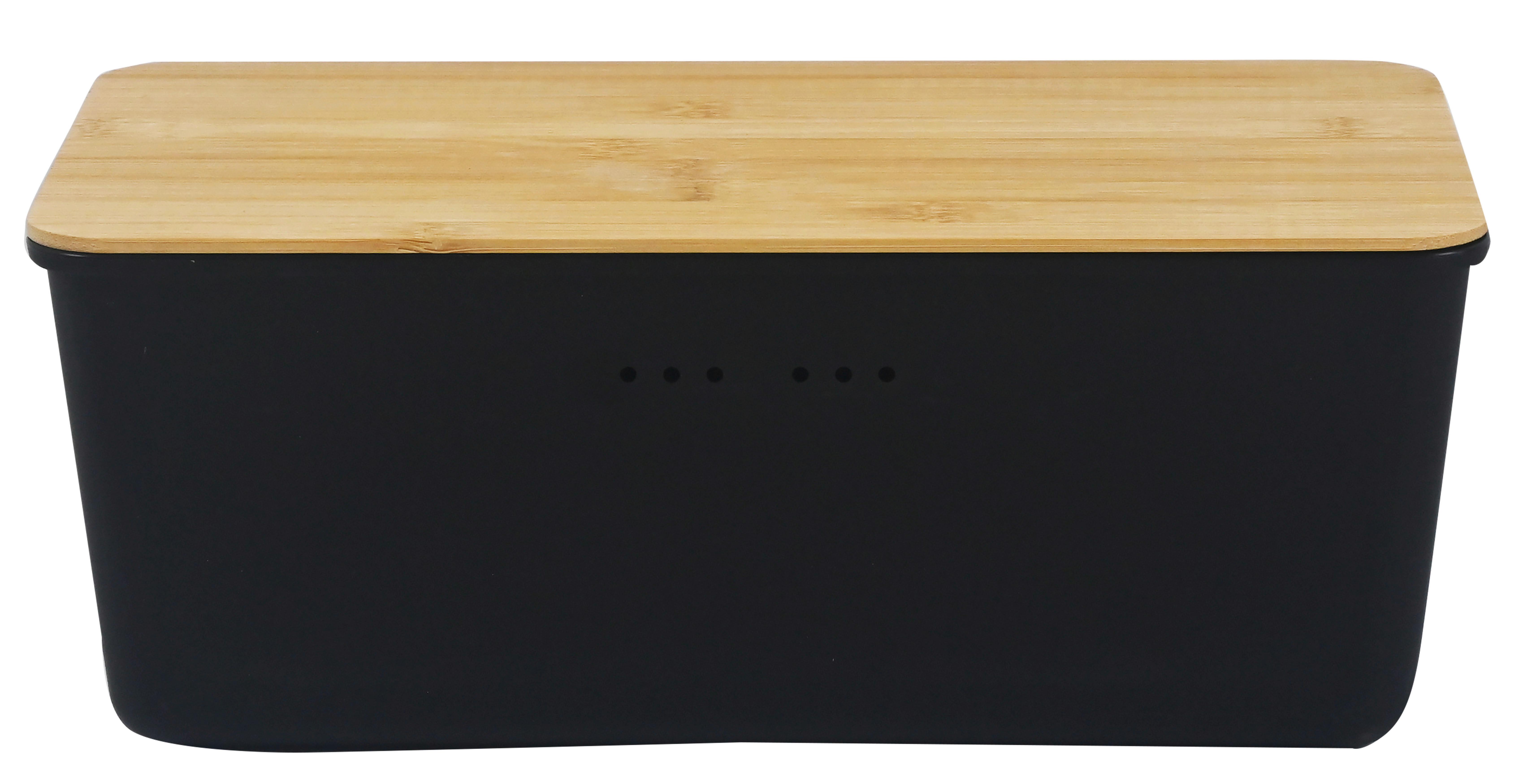 Kutija Za Kruh Magnus - prirodne boje/crna, Moderno, plastika/prirodni materijali (34/18/13,5cm) - Mömax