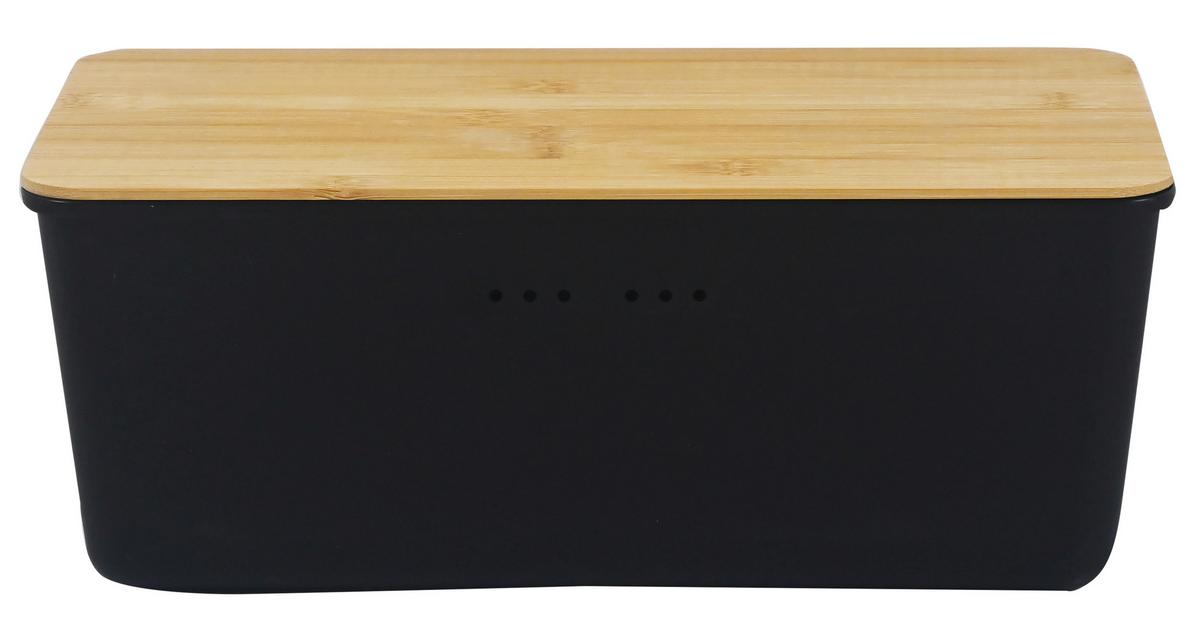 Kutija Za Kruh Magnus - prirodne boje/crna, Moderno, plastika/prirodni materijali (34/18/13,5cm) - Mömax