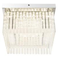 Led Stropna Svjetiljka Vince - boje kroma, Basics, staklo/metal (36/36/21.5cm) - Globo