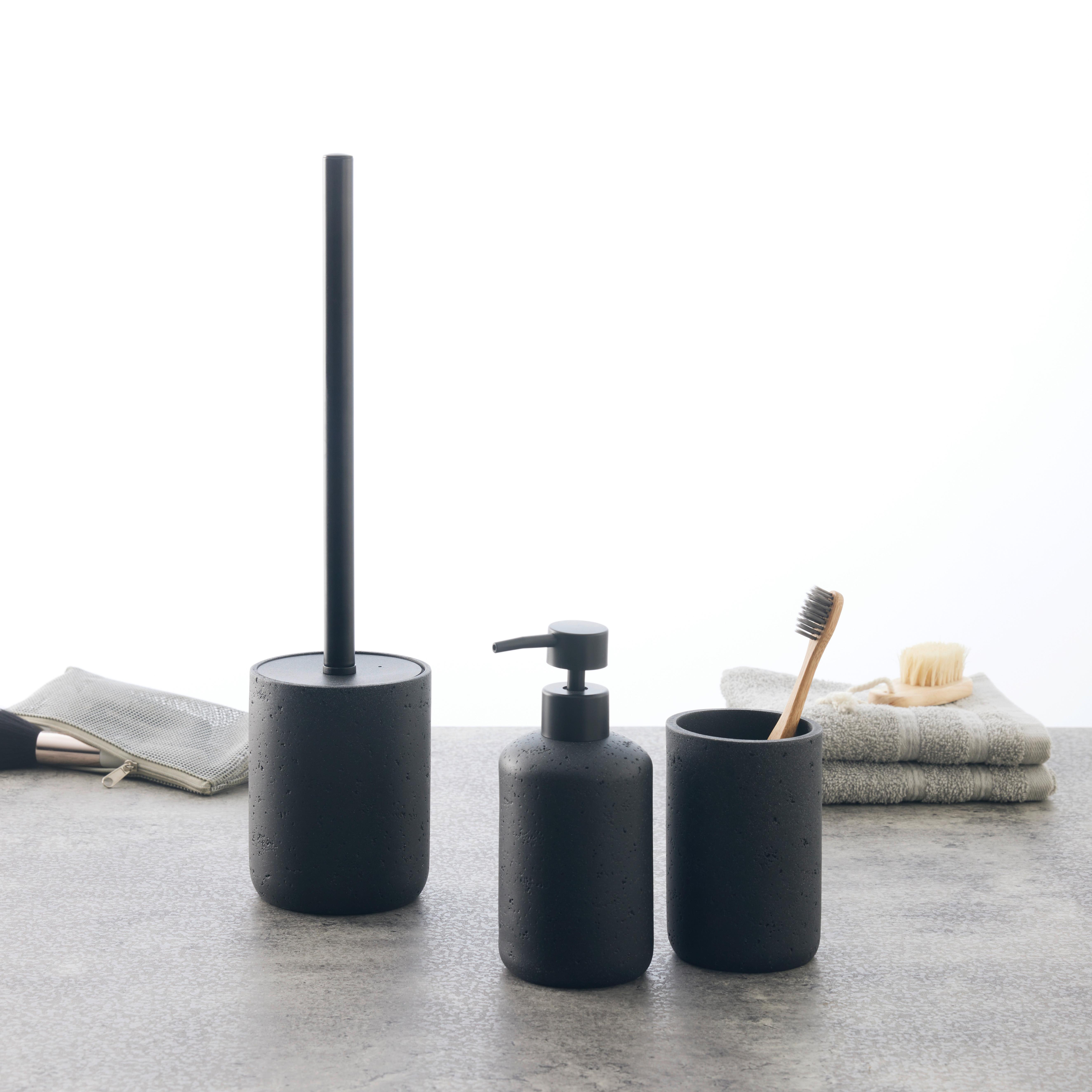 TANDBORSTGLAS LOKI - svart, Modern, plast (7,6/11,5cm) - Mömax