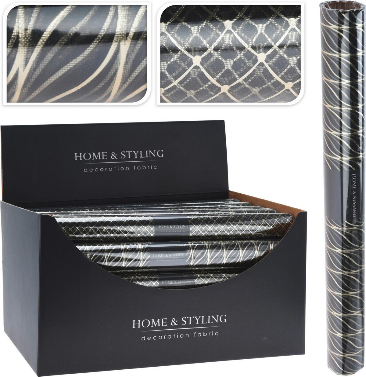 Dekoranyag Fekete Organza - textil (200cm)