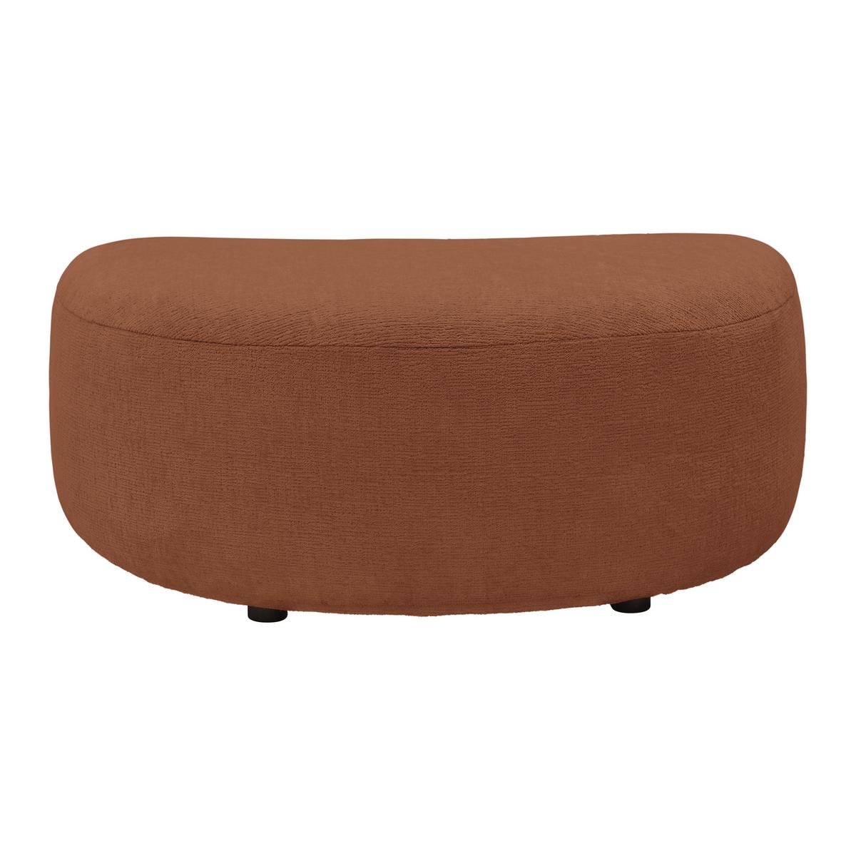 Hocker Leonas Kupferfarben - Schwarz/Kupferfarben, MODERN, Kunststoff/Textil (102/42/66cm) - Premium Living