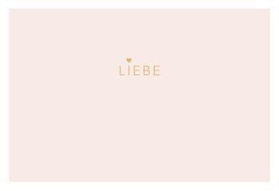 Klappkarte Kupfergold Bunt - Champagner/Hellrosa, Basics, Papier (18/13cm)
