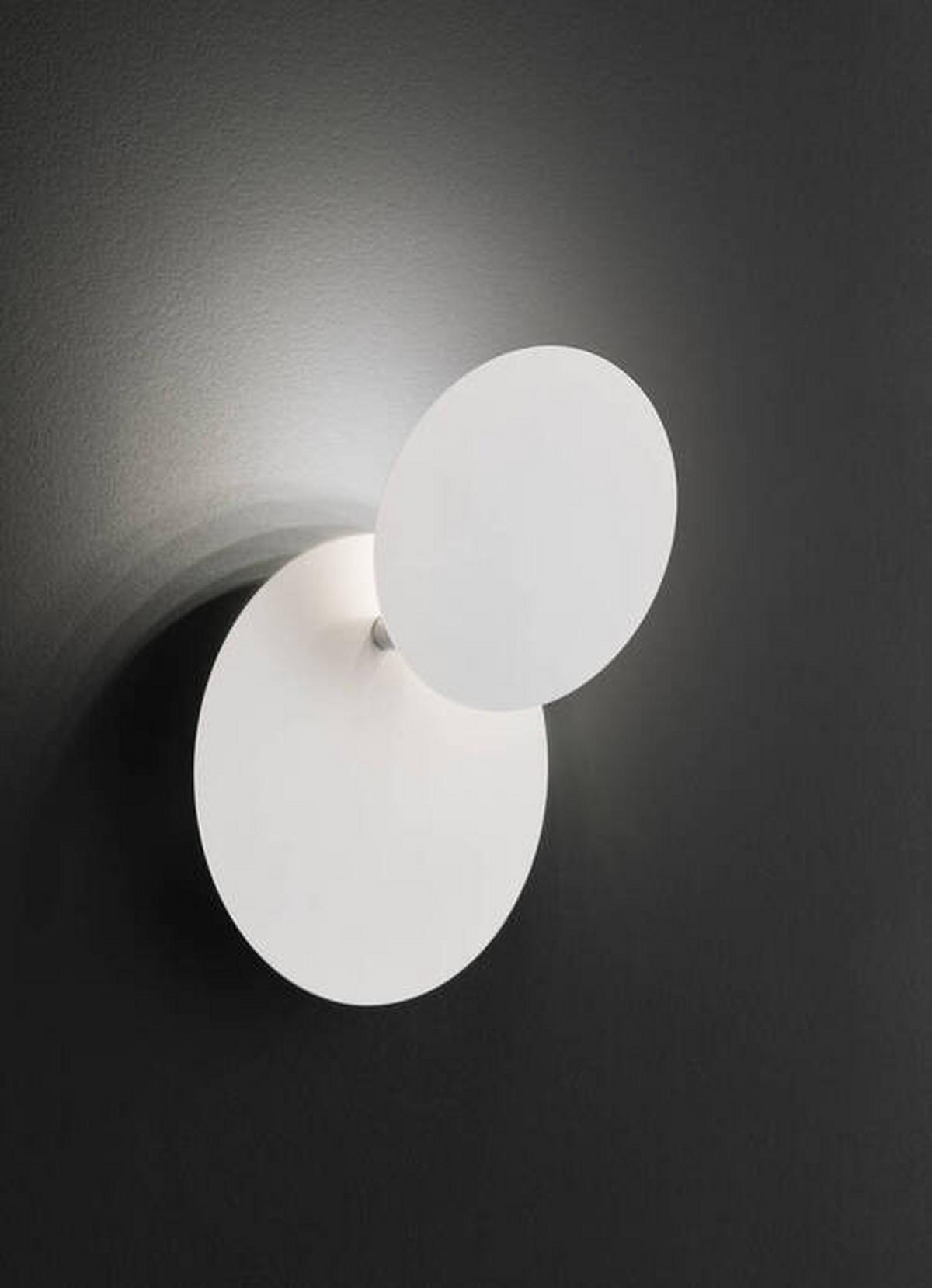 KINKIET LED 4048-108R - biały, Basics, tworzywo sztuczne/metal (18/6,5cm) - Wofi