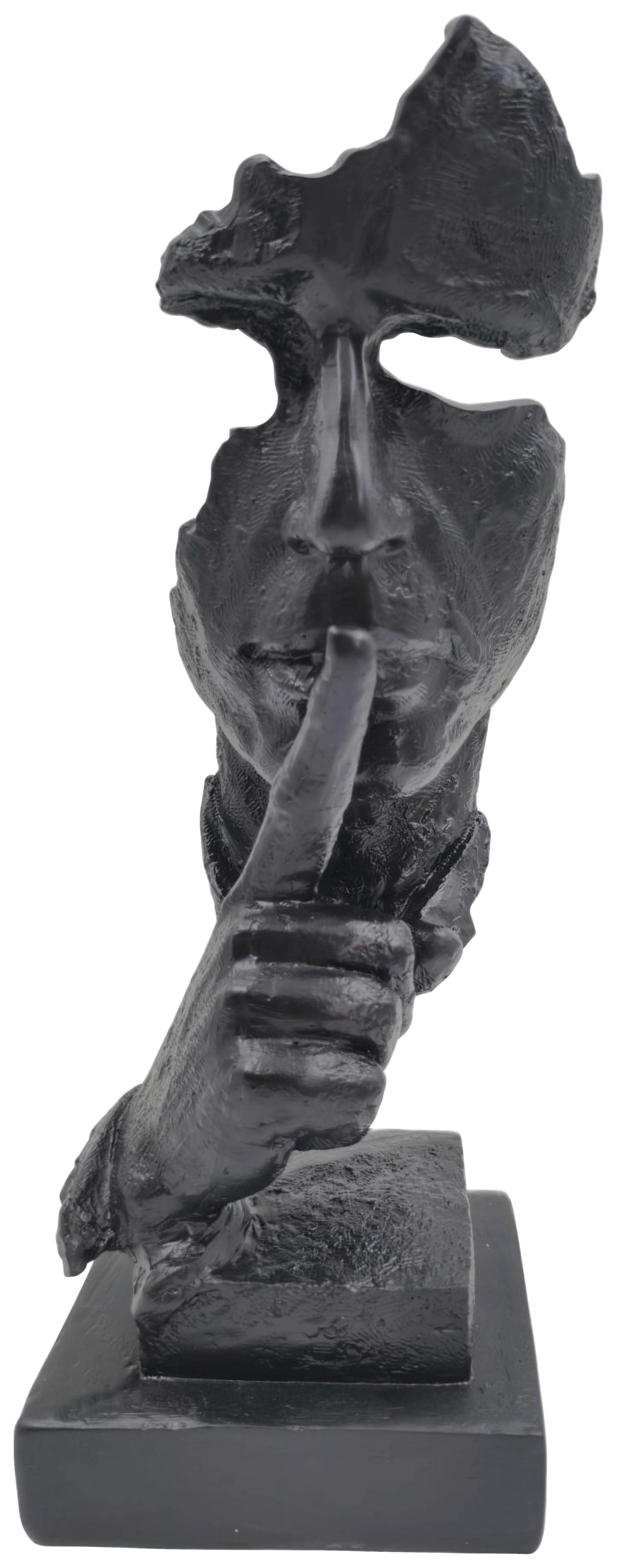 Sculptură Neron - negru, Modern, materiale naturale (13/32,5/12,5cm) - Mömax