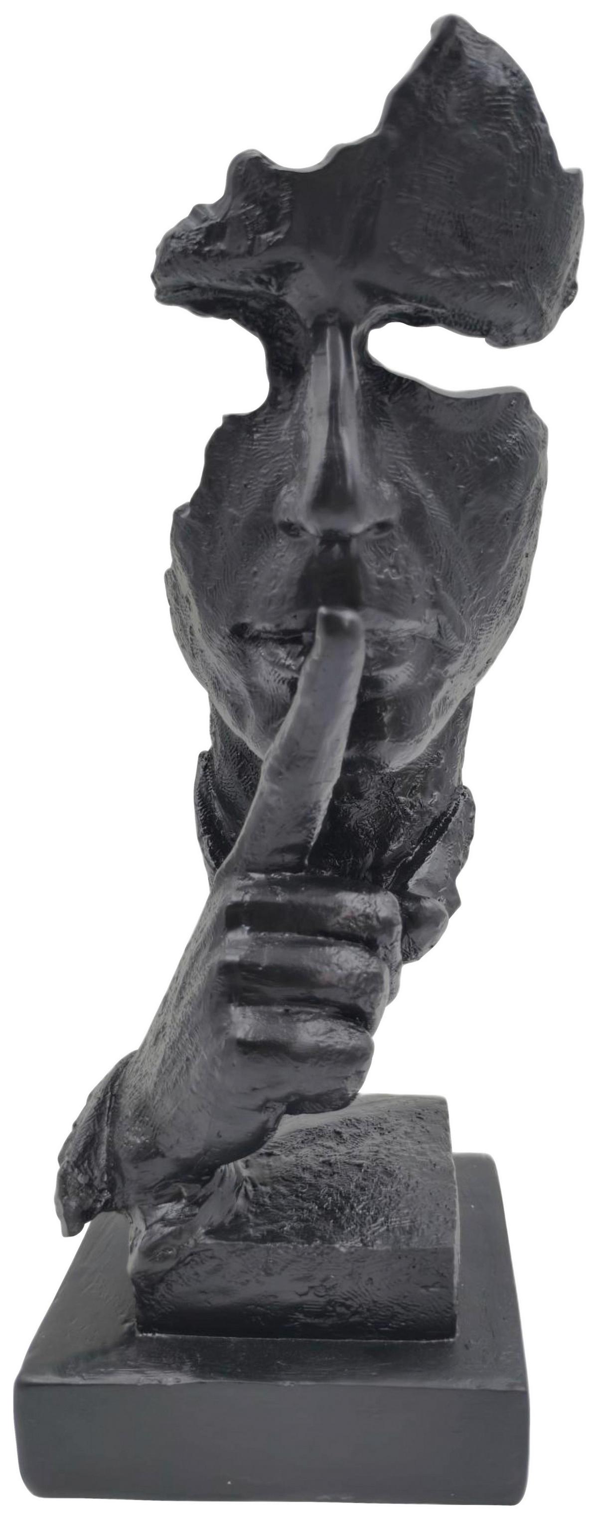 Sculptură Neron - negru, Modern, materiale naturale (13/32,5/12,5cm) - Mömax