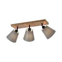 Deckenleuchte Gerda max. 40 Watt - Natur, Holzwerkstoff/Metall (77/28/26cm)